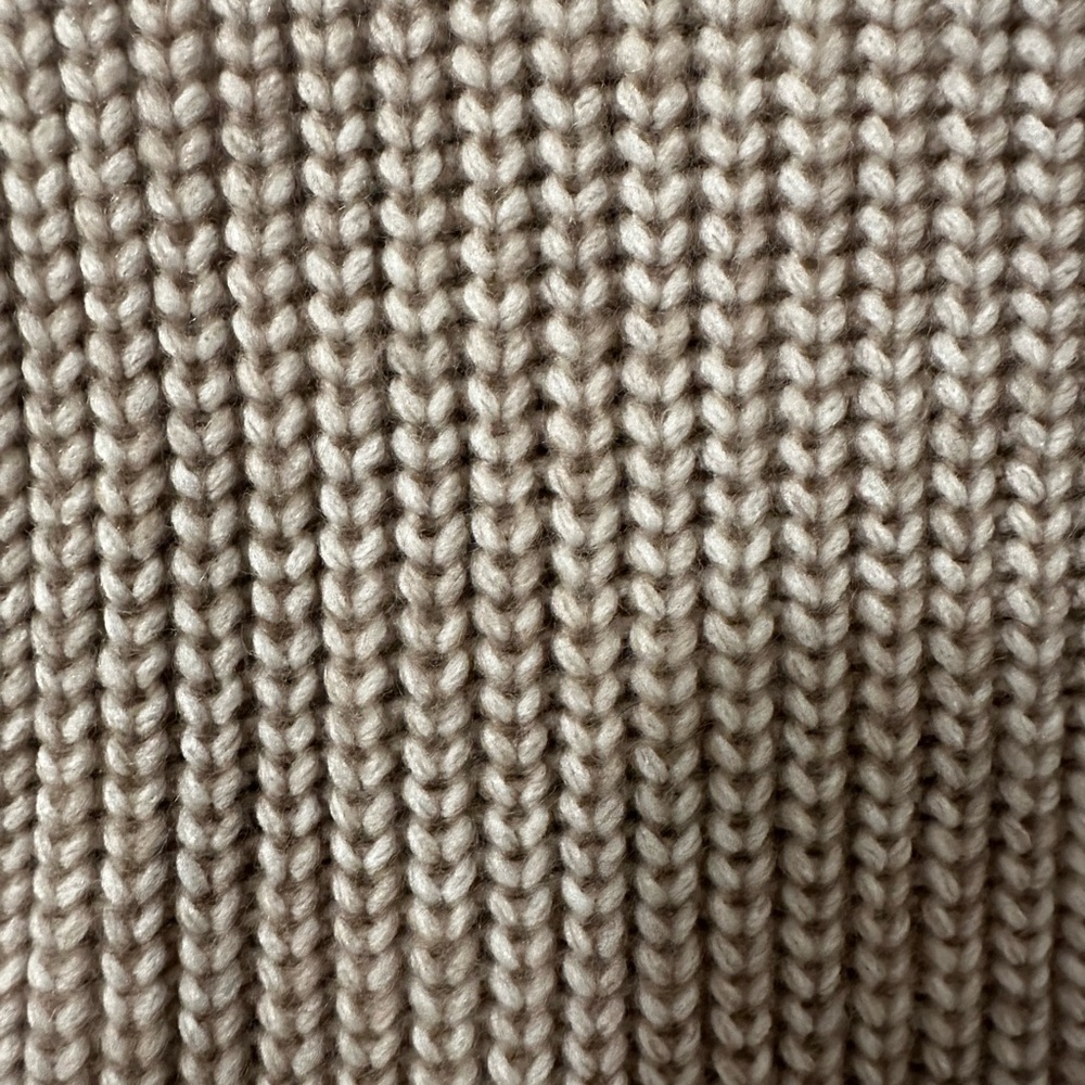 Tan Crewneck Knit Sweater - Picture 7 of 9